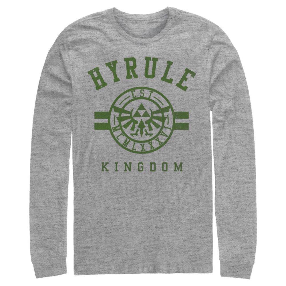 Men's Nintendo Legend of Zelda Hyrule Kingdom  Adult Long Sleeve Shirt