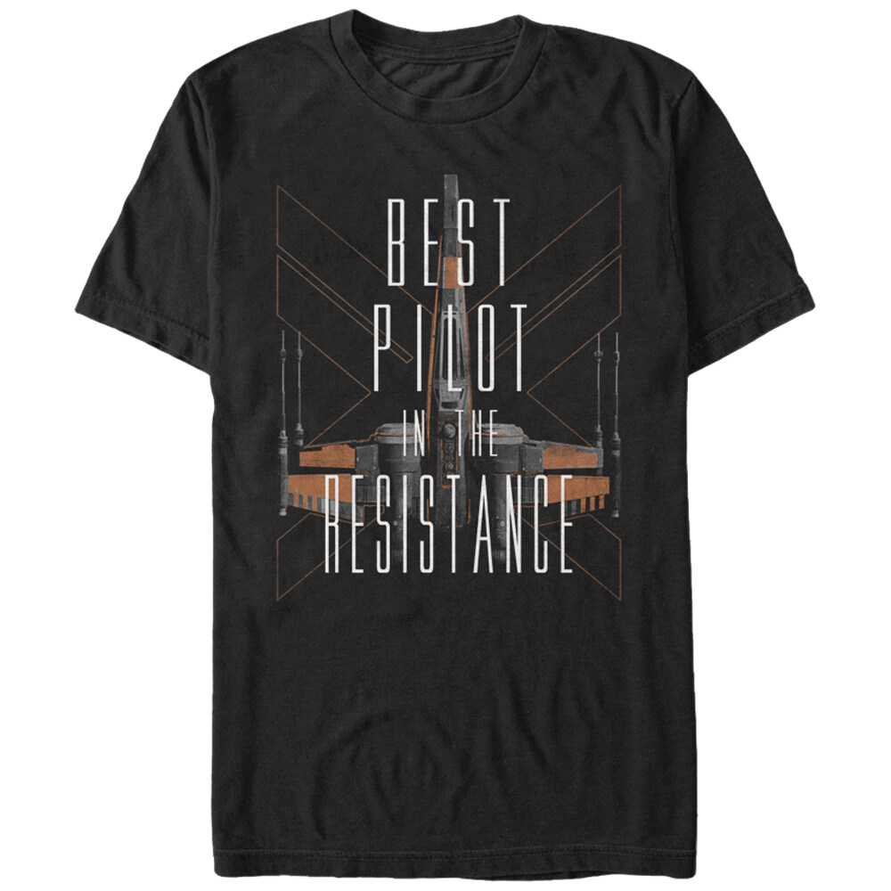 Men's Star Wars The Force Awakens Best Pilot in the X-Wing  Adult T-Shirt