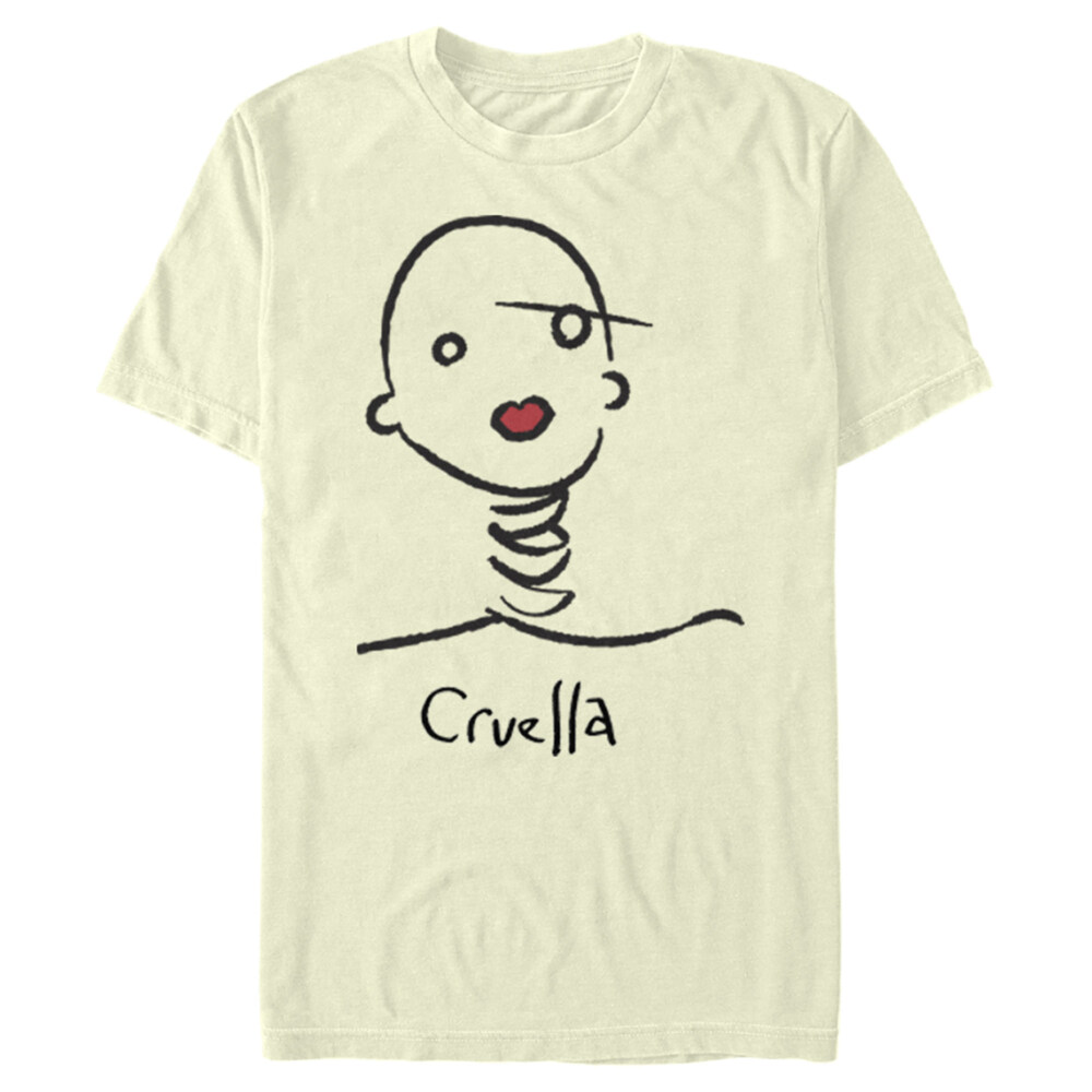 Men's Cruella Abstract Doodle  Adult T-Shirt