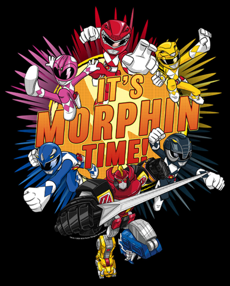 Men's Power Rangers It's Morphin Time Blast  Adult T-Shirt