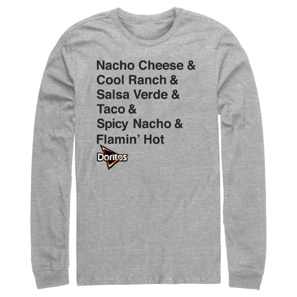 Men's Doritos Flavors Stack  Adult Long Sleeve Shirt