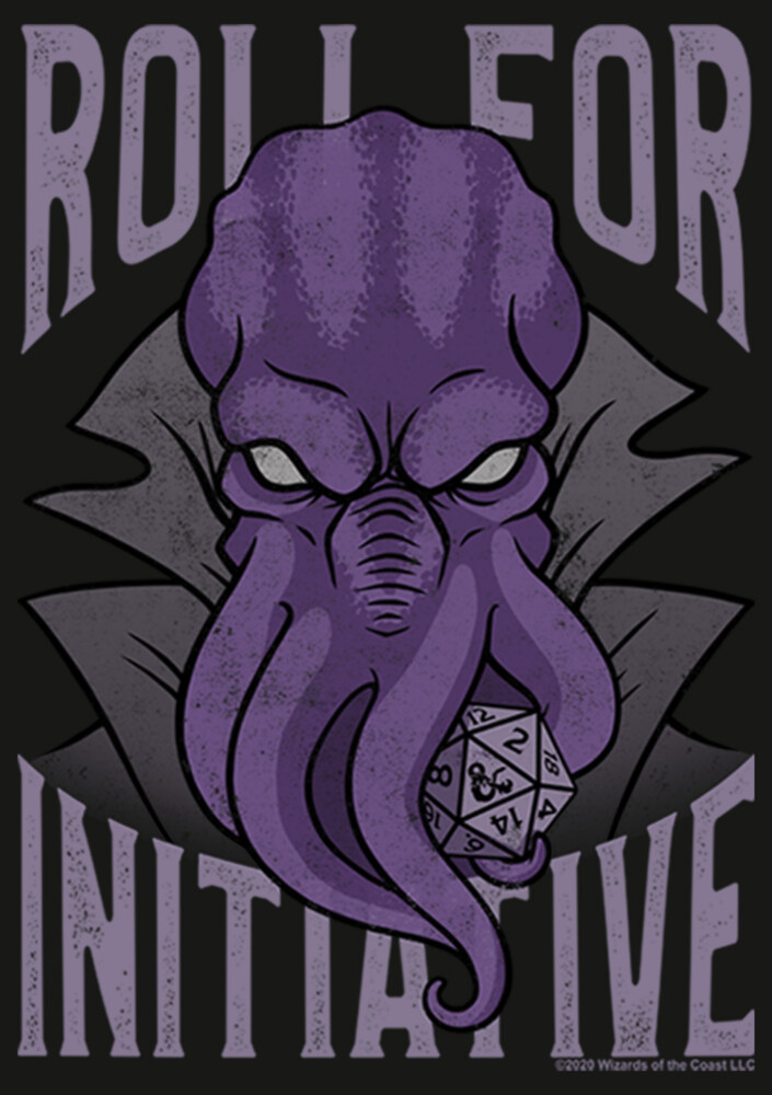 Men's Dungeons & Dragons Illithid Roll for Initiative  Adult Long Sleeve Shirt