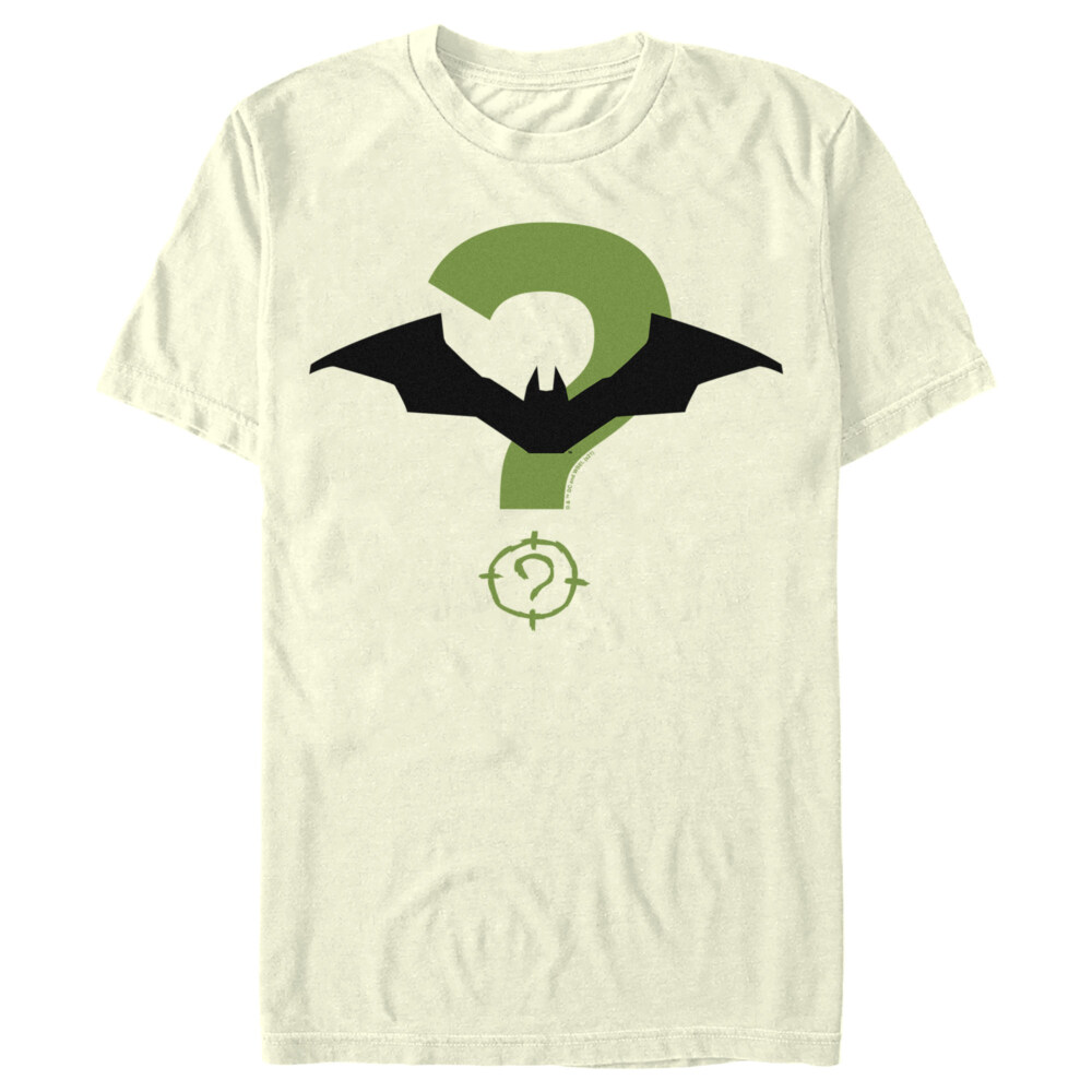 Men's The Batman Riddler and Bat Logo  Adult T-Shirt