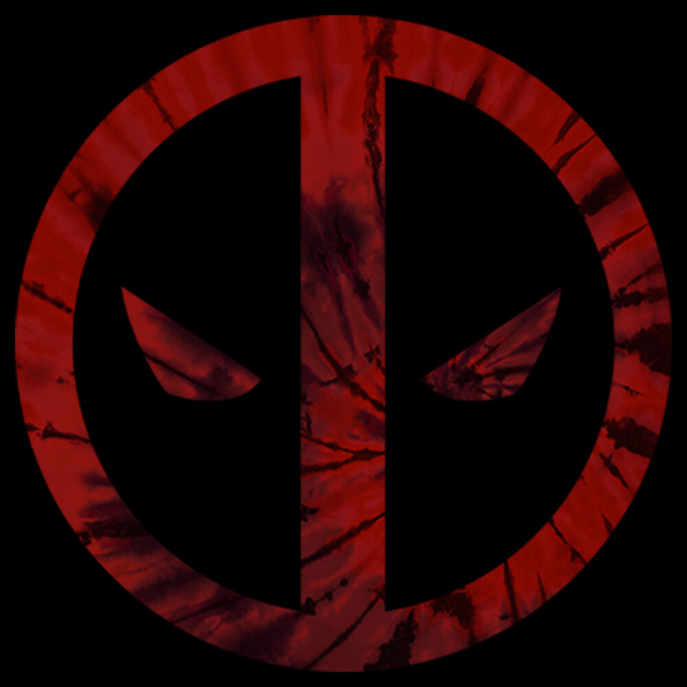 Men's Marvel Deadpool Tie-Dye Logo  Adult Pull Over Hoodie