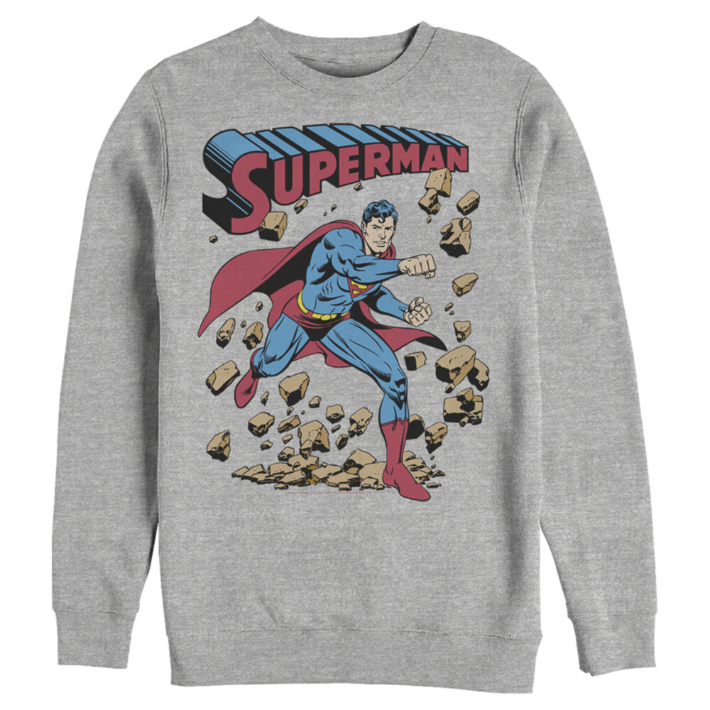 Men's Superman Hero Break Barriers  Adult Sweatshirt