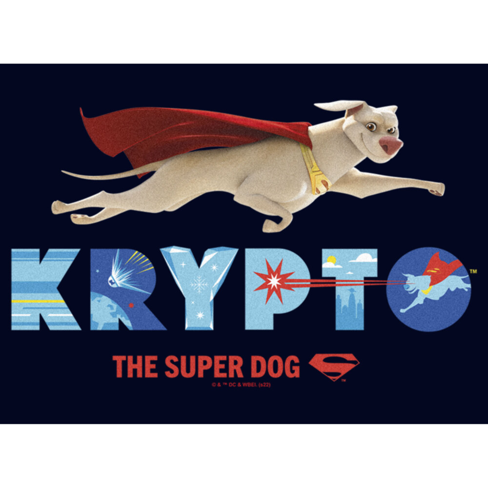 Men's DC League of Super-Pets Krypto Super Dog  Adult T-Shirt