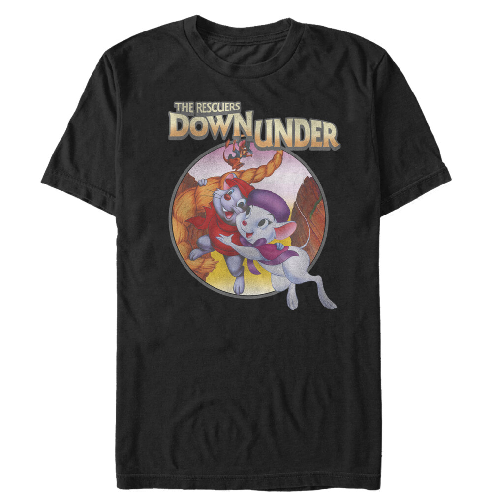 Men's The Rescuers Down Under Circle  Adult T-Shirt