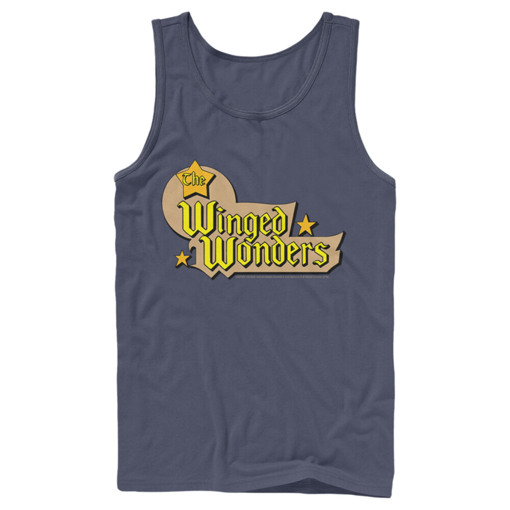 Men's Justice League Winged Wonders Logo  Adult Tank Top
