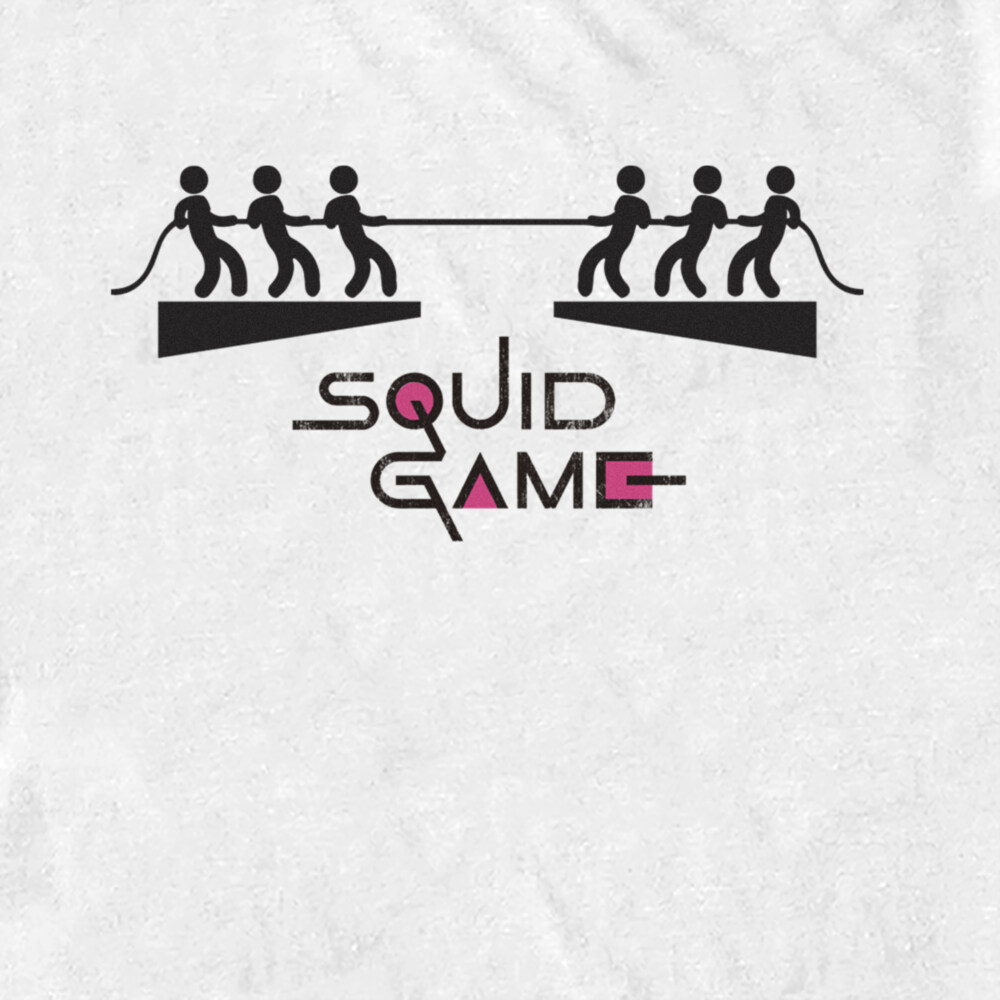 Men's Squid Game Stick Figure Tug of War  Adult T-Shirt