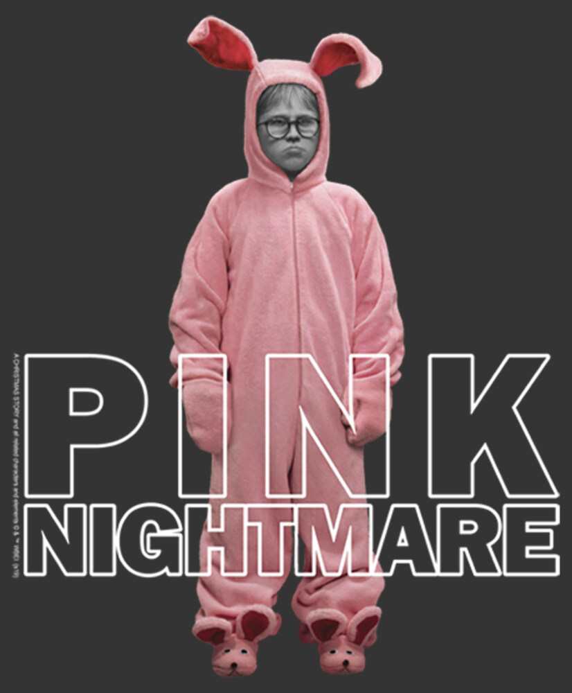 Men's A Christmas Story Ralphie Parker Pink Nightmare  Adult T-Shirt