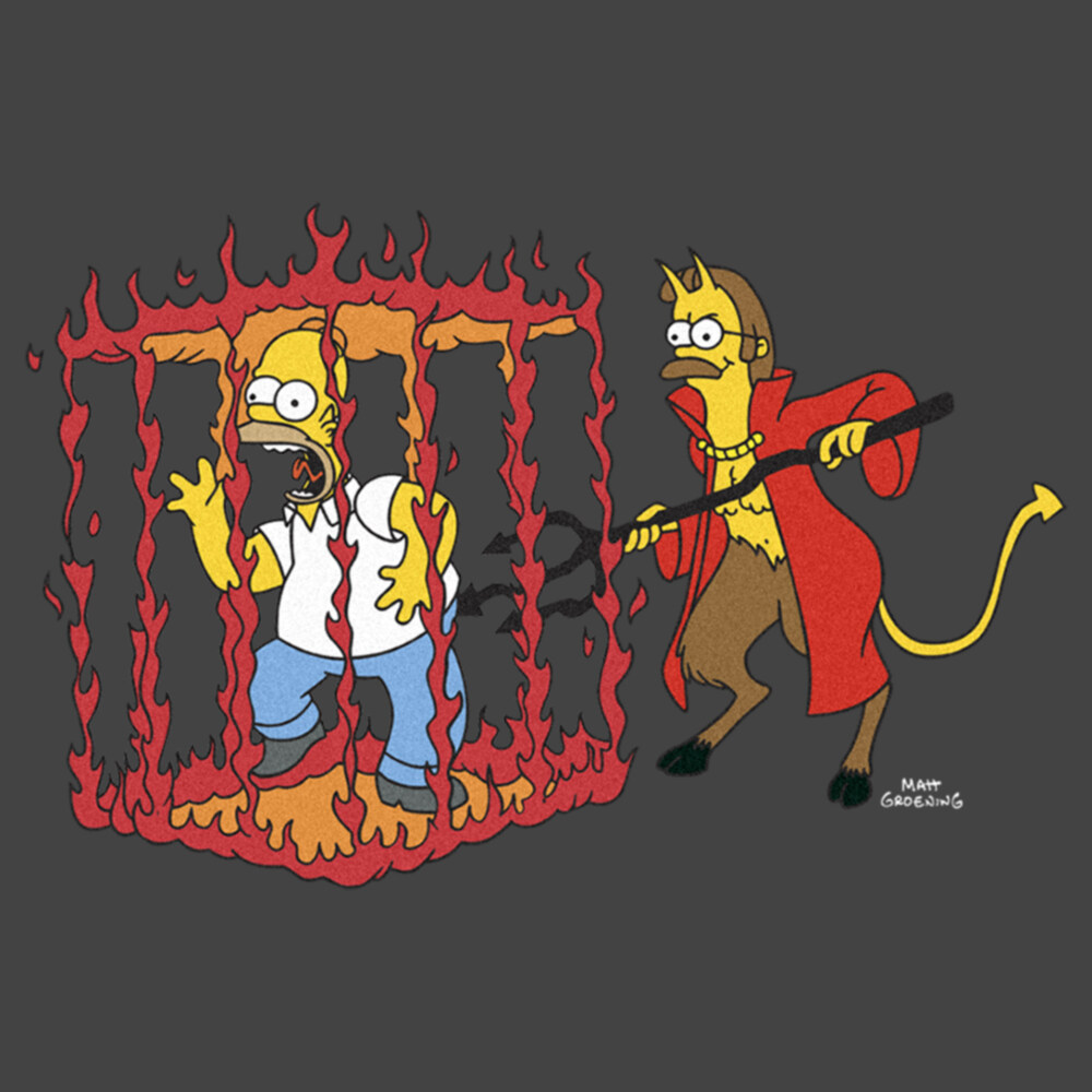 Men's The Simpsons Devil Flanders  Adult Sweatshirt