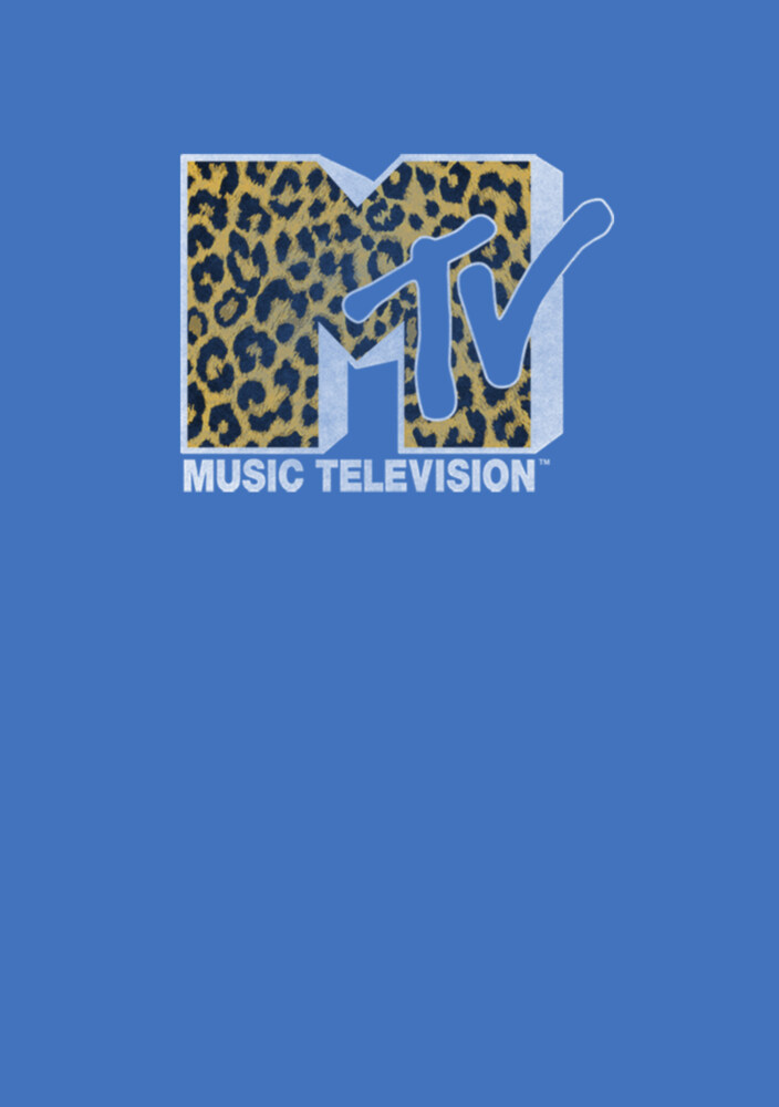 Men's MTV Cheetah Print Logo  Adult Pull Over Hoodie
