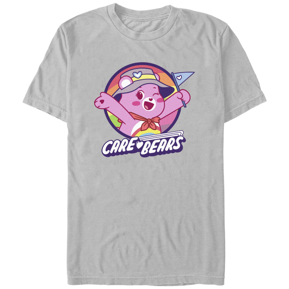 Men's Care Bears Hiking Cheer Bear  Adult T-Shirt