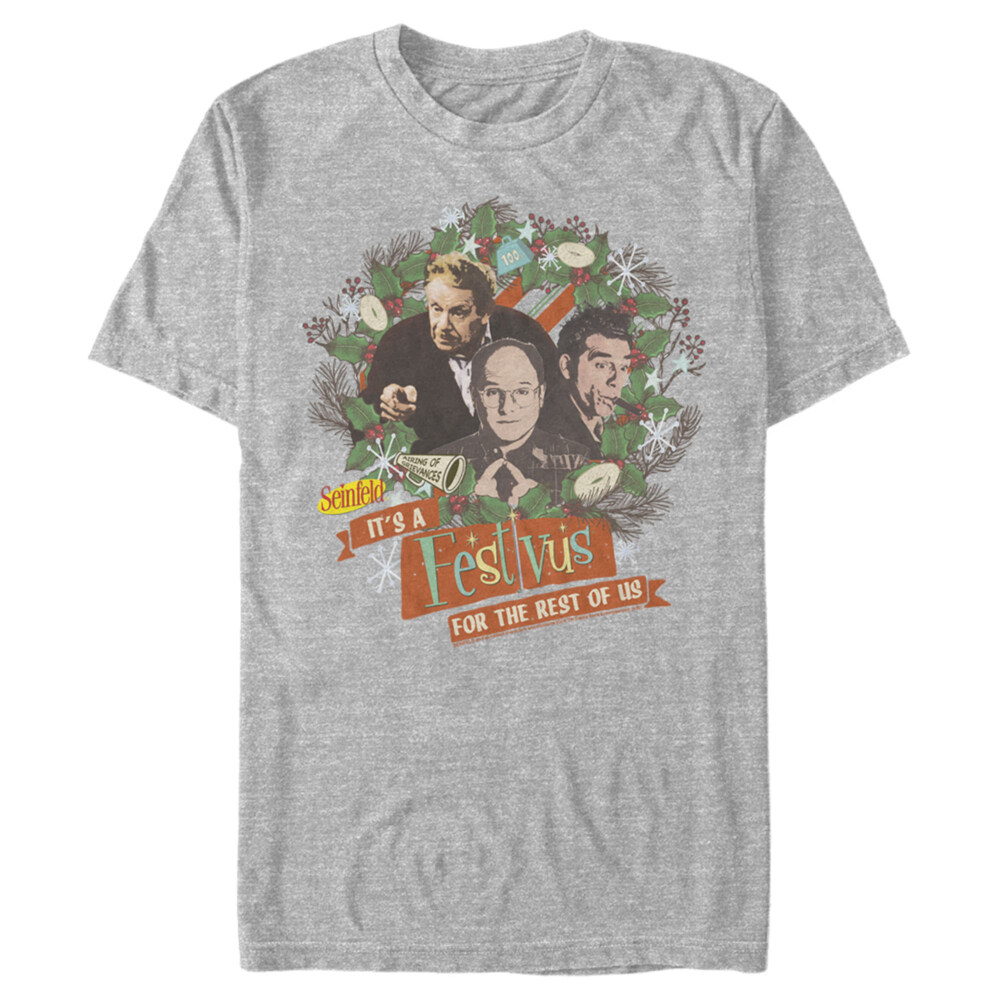 Men's Seinfeld Festivus Wreath  Adult T-Shirt