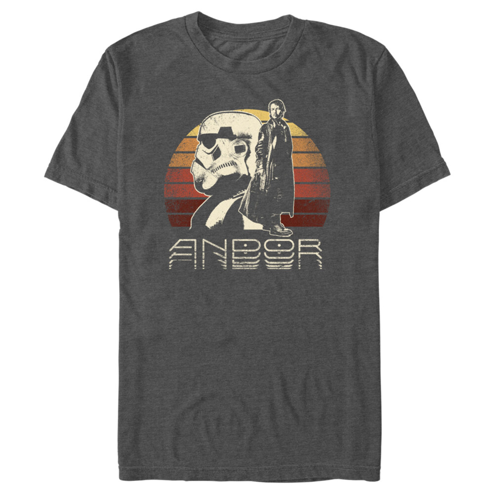 Men's Star Wars: Andor Cassian Rebel And Trooper  Adult T-Shirt