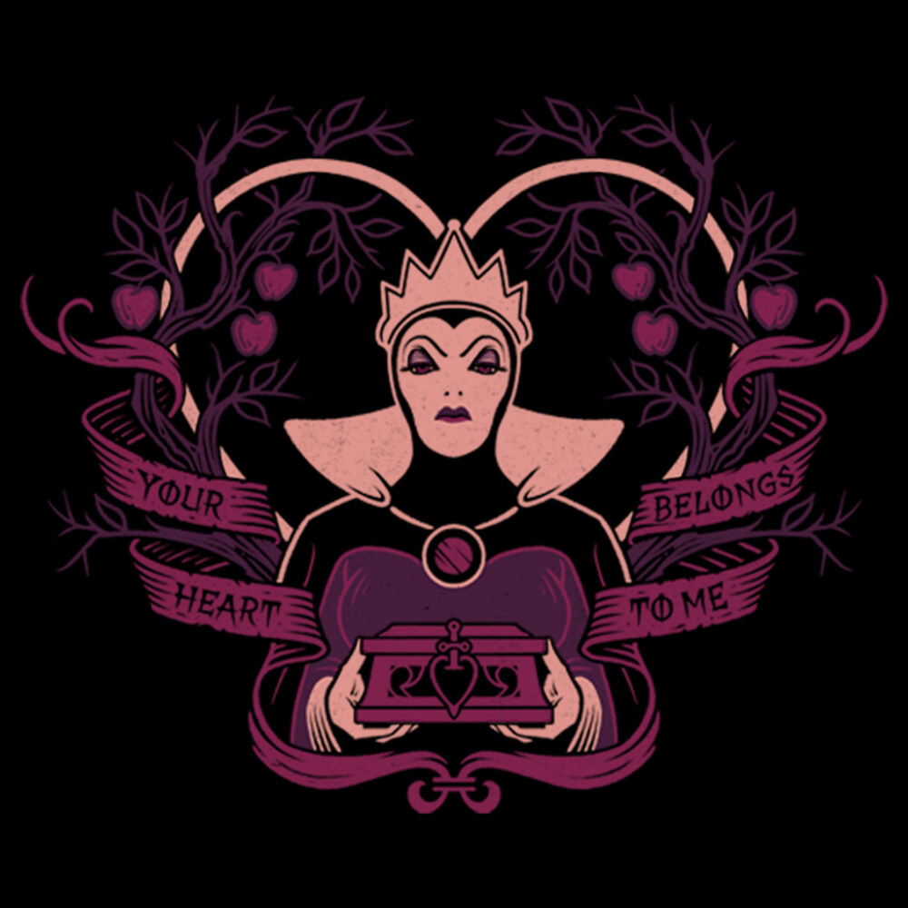 Men's Snow White and the Seven Dwarves Evil Queen Your Heart Belongs To Me  Adult T-Shirt