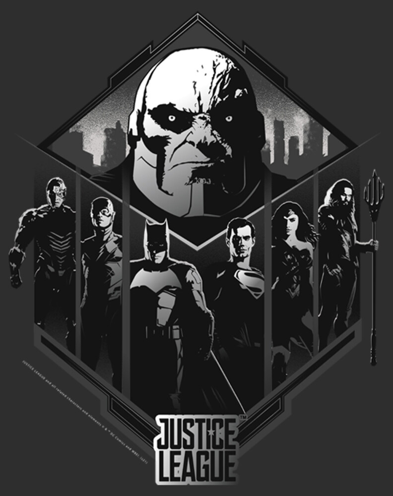 Men's Zack Snyder Justice League Darkseid Group Shot  Adult T-Shirt