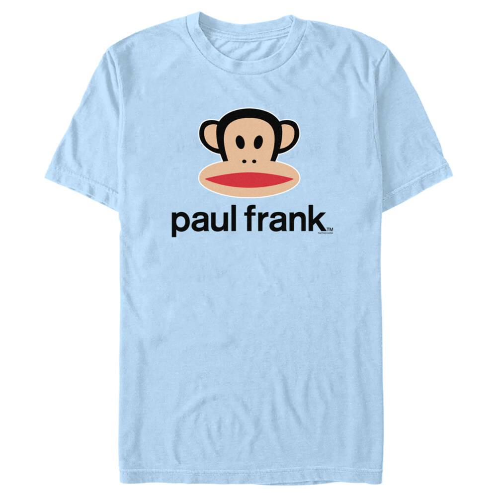 Men's Paul Frank Logo Julius Black  Adult T-Shirt