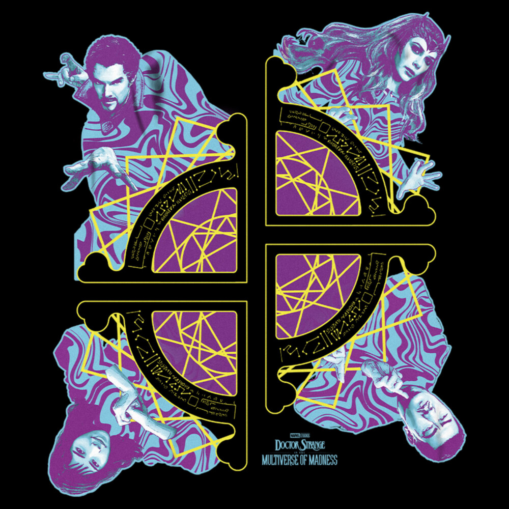Men's Marvel Doctor Strange in the Multiverse of Madness Fractured Group Shot  Adult T-Shirt