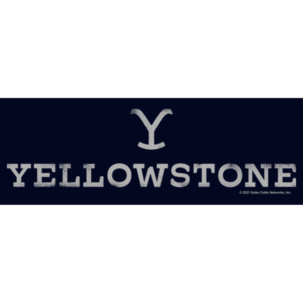Men's Yellowstone White Dutton Ranch Brand Logo  Adult T-Shirt