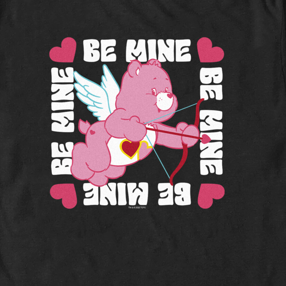 Men's Care Bears Valentine's Day Love-a-Lot Bear Be Mine  Adult T-Shirt