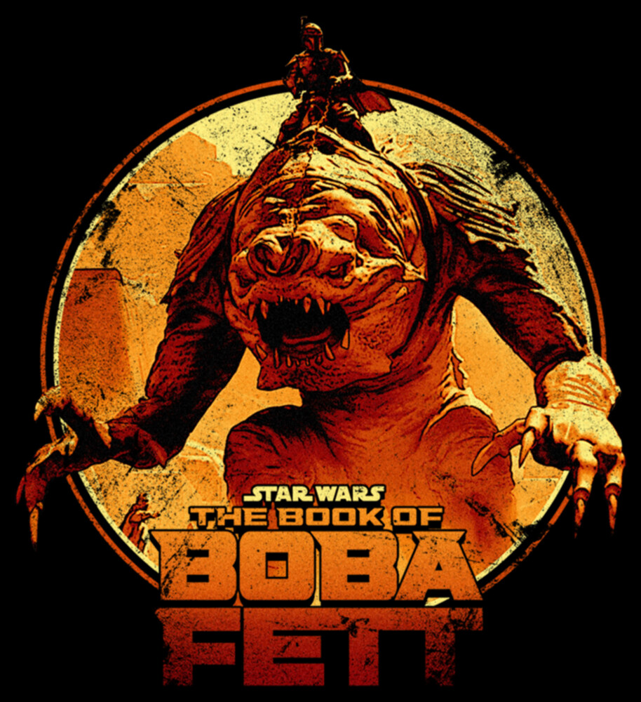 Men's Star Wars: The Book of Boba Fett Riding the Rancor  Adult T-Shirt
