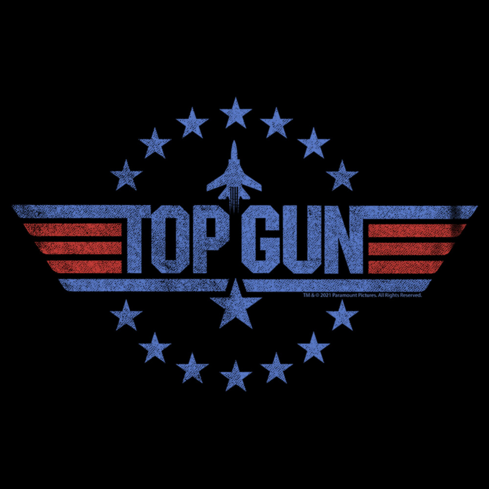Men's Top Gun Circle of Stars Logo  Adult T-Shirt