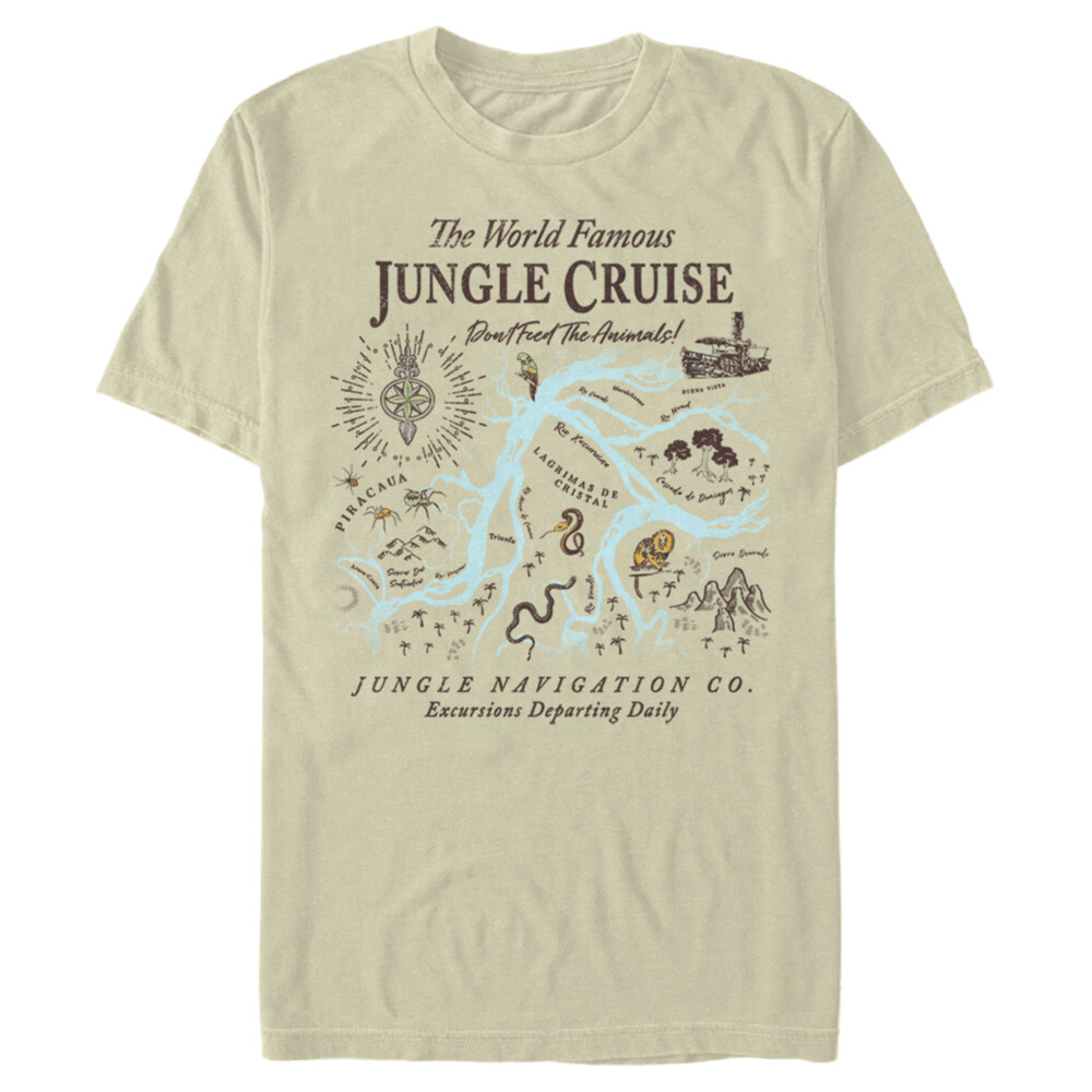 Men's Jungle Cruise Excursion Map  Adult T-Shirt