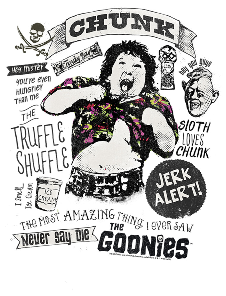 Men's The Goonies Chunk Truffle Shuffle  Adult Baseball Tee