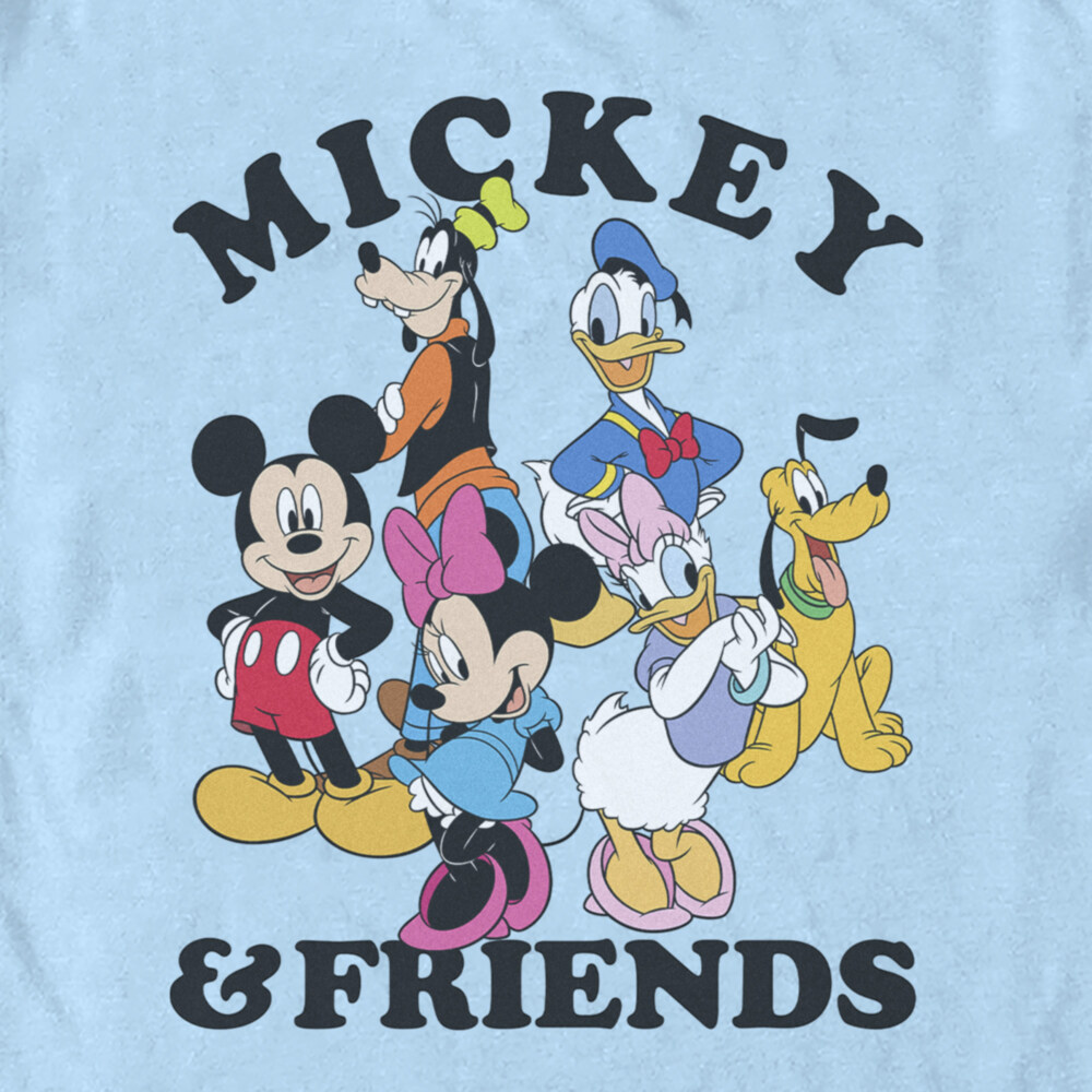 Men's Mickey & Friends Classic Crew  Adult T-Shirt
