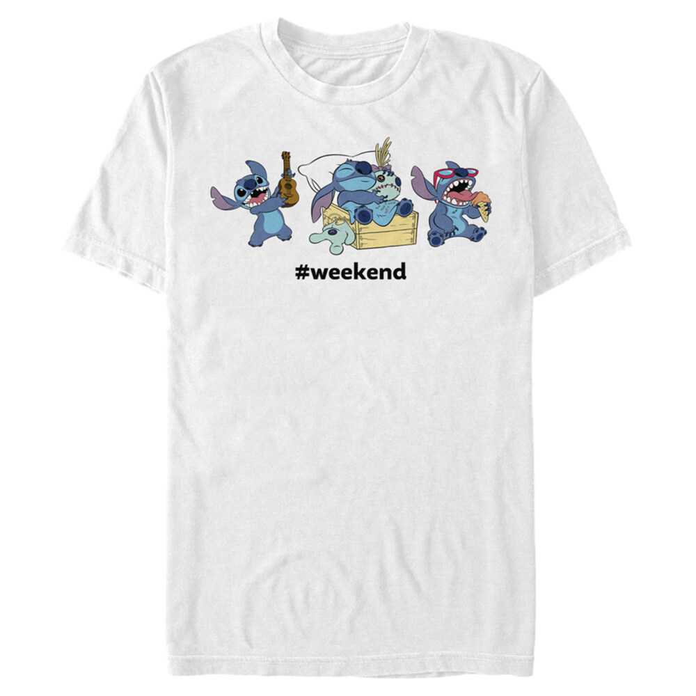 Men's Lilo & Stitch Weekend Party Time  Adult T-Shirt