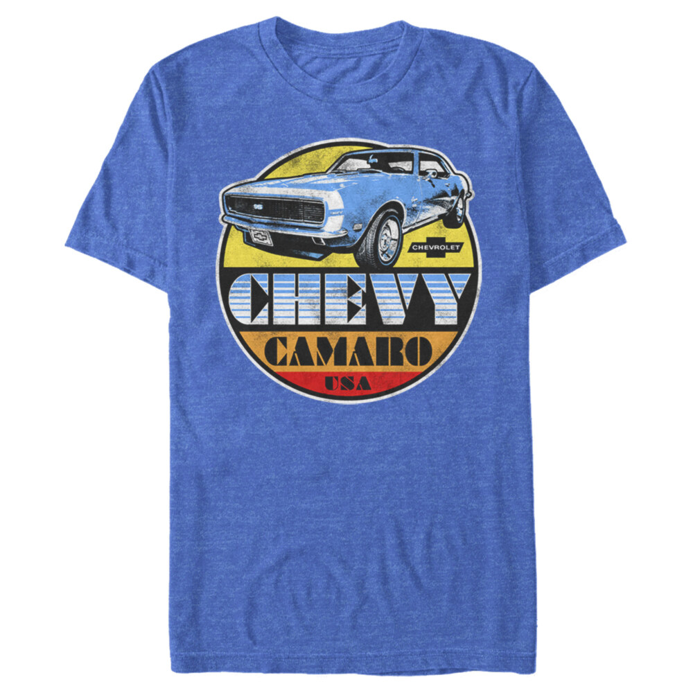 Men's General Motors Chevy Camaro SS Retro Cruising Circle  Adult T-Shirt
