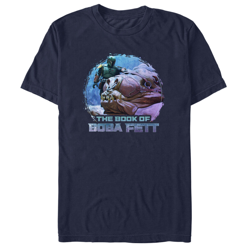 Men's Star Wars: The Book of Boba Fett Rancor and Boba  Adult T-Shirt