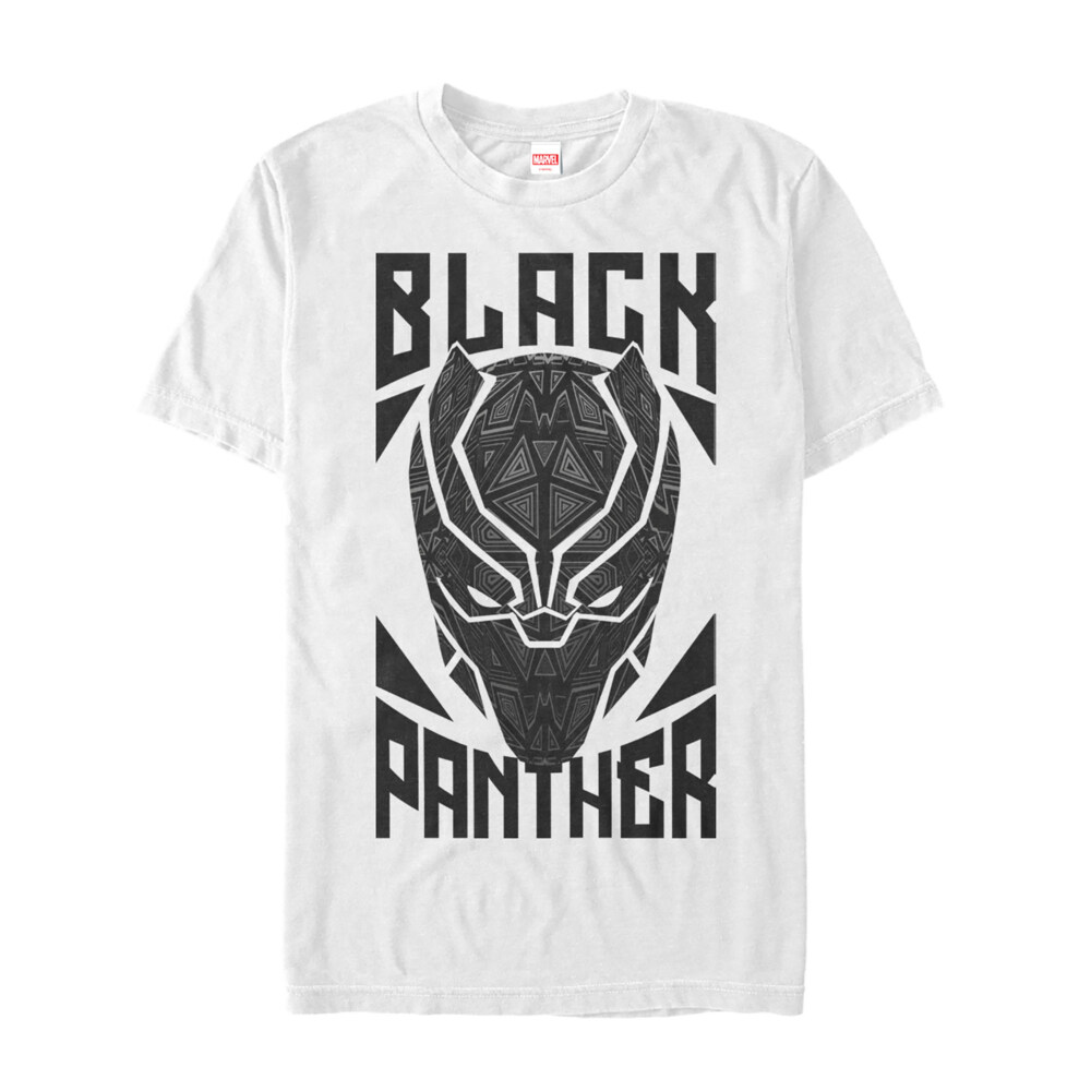 Men's Marvel Black Panther Decorative Mask  Adult T-Shirt