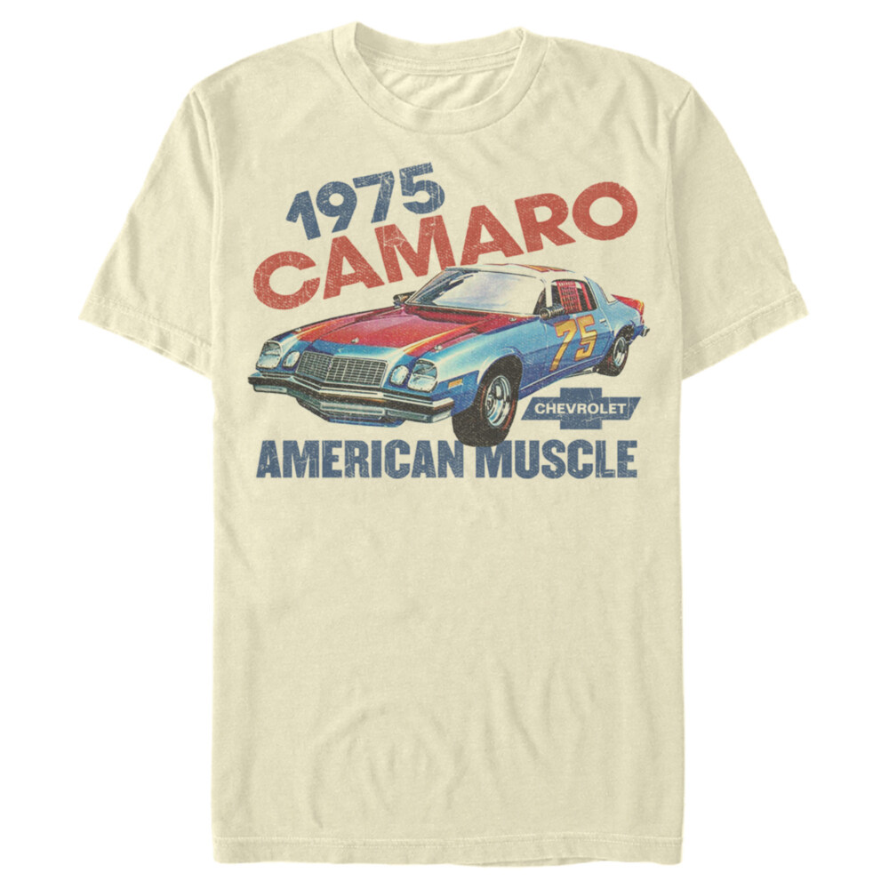 Men's General Motors Retro 1975 Camaro American Muscle  Adult T-Shirt