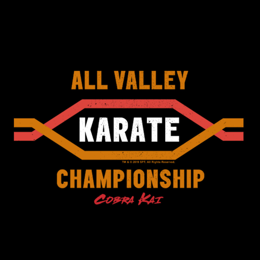 Men's Cobra Kai All Valley Karate Championship Logo  Adult T-Shirt