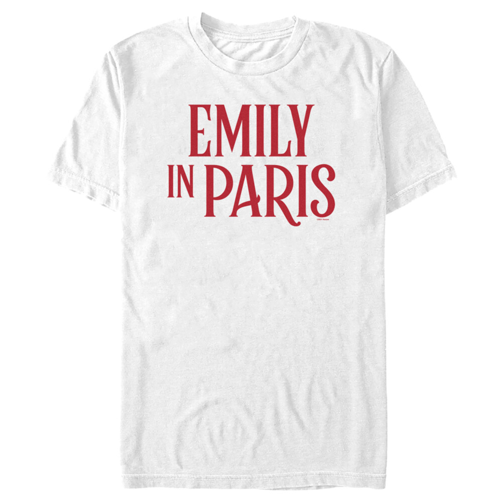Men's Emily in Paris Red Logo  Adult T-Shirt