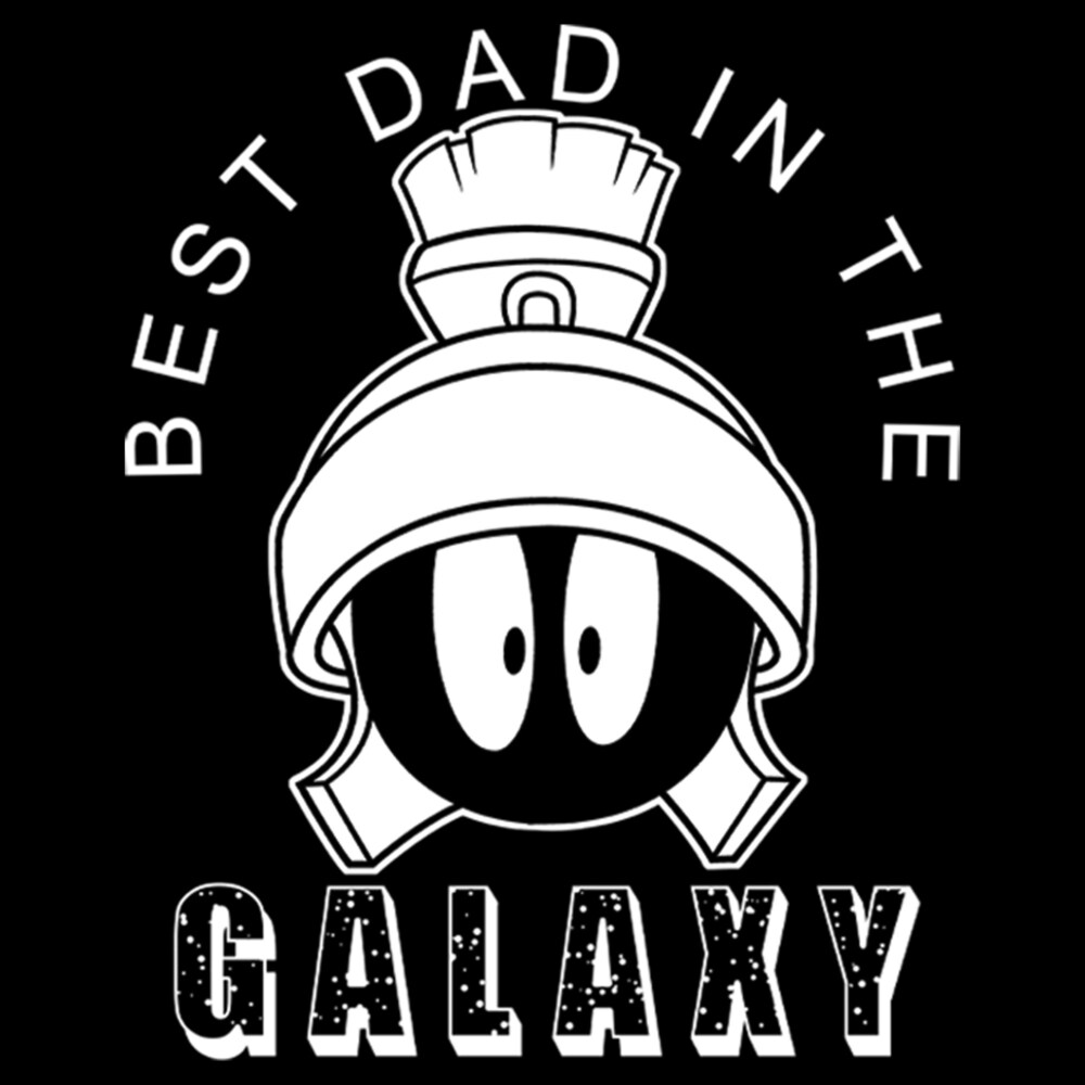 Men's Looney Tunes Father's Day Marvin the Martian Best Dad  Adult T-Shirt