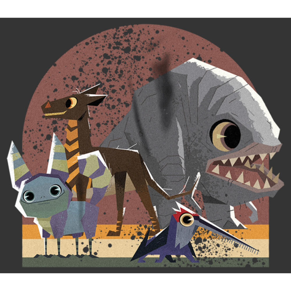 Men's Star Wars: Galaxy of Creatures Galaxy Friends  Adult T-Shirt