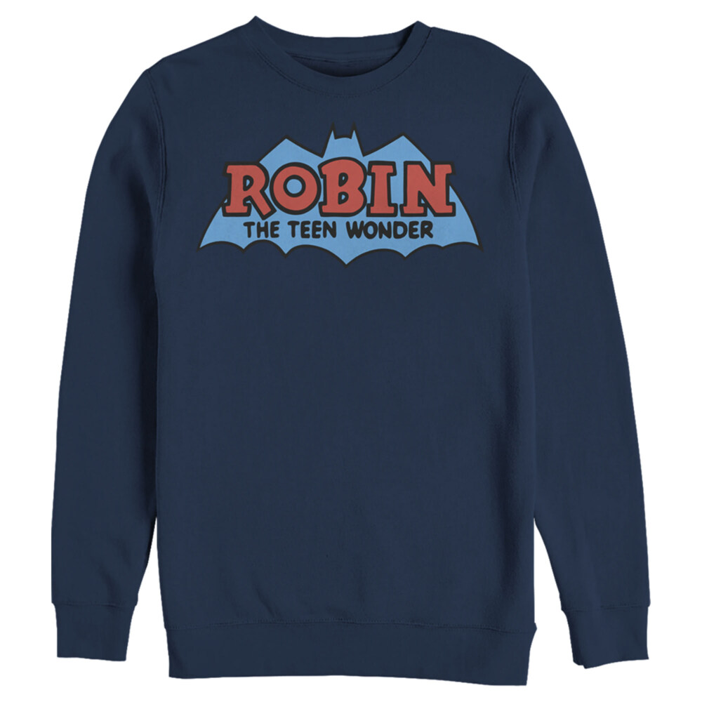 Men's Batman Logo Boy Wonder Robin  Adult Sweatshirt
