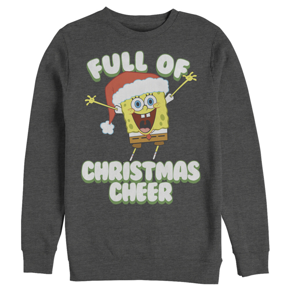 Men's SpongeBob SquarePants Full of Christmas Cheer  Adult Sweatshirt