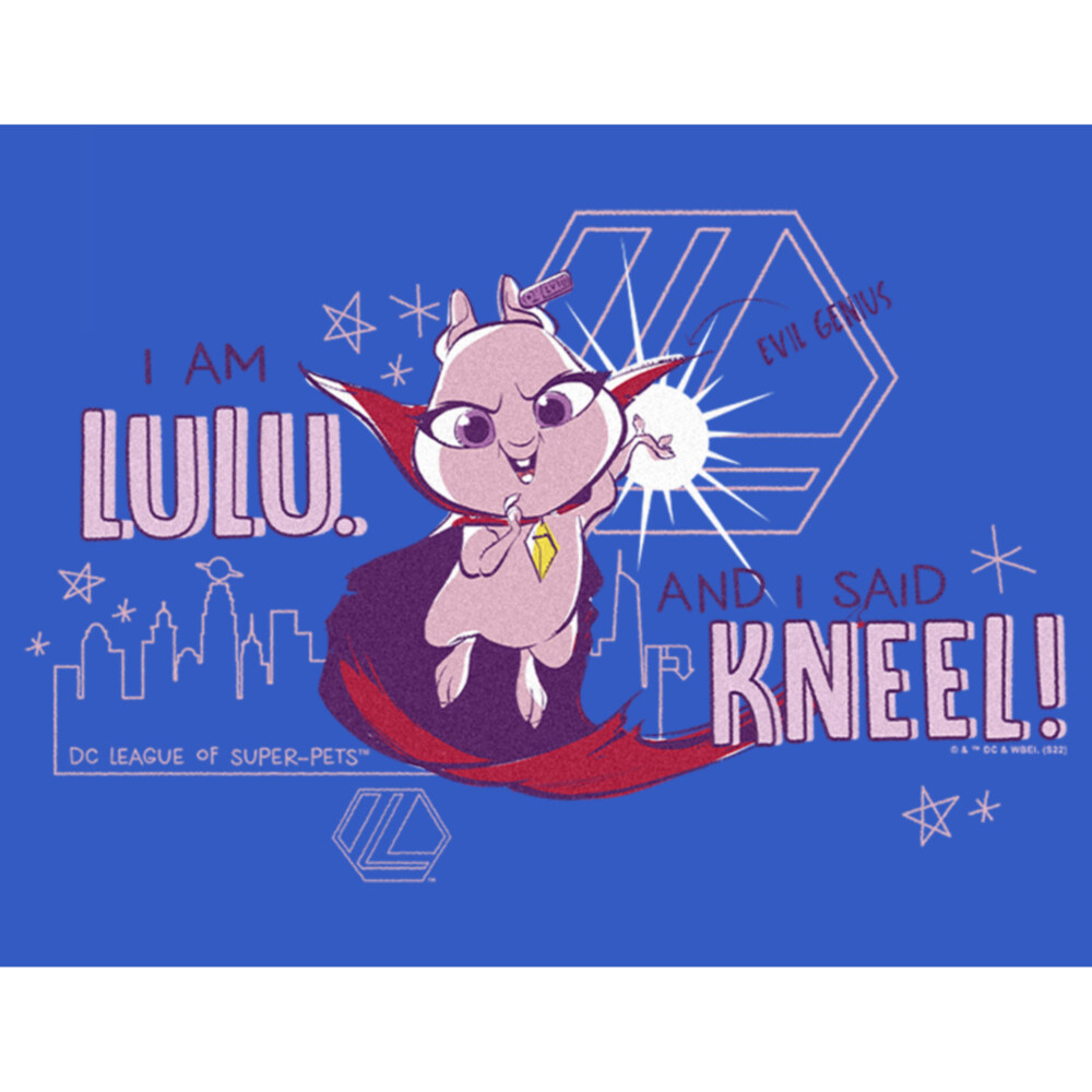 Men's DC League of Super-Pets I am Lulu and I Said Kneel Cartoon  Adult T-Shirt
