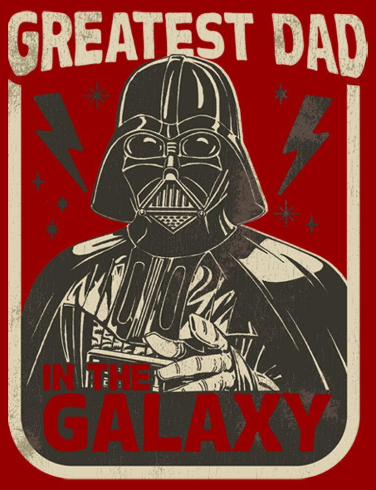Men's Star Wars Father's Day Darth Vader Greatest Dad in the Galaxy  Adult T-Shirt