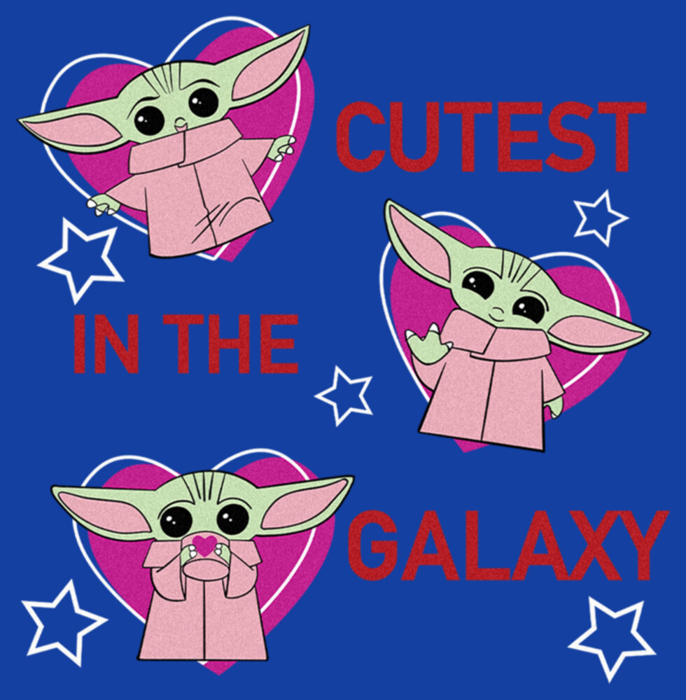 Men's Star Wars: The Mandalorian Valentine's Day Grogu Cutest in the Galaxy  Adult T-Shirt