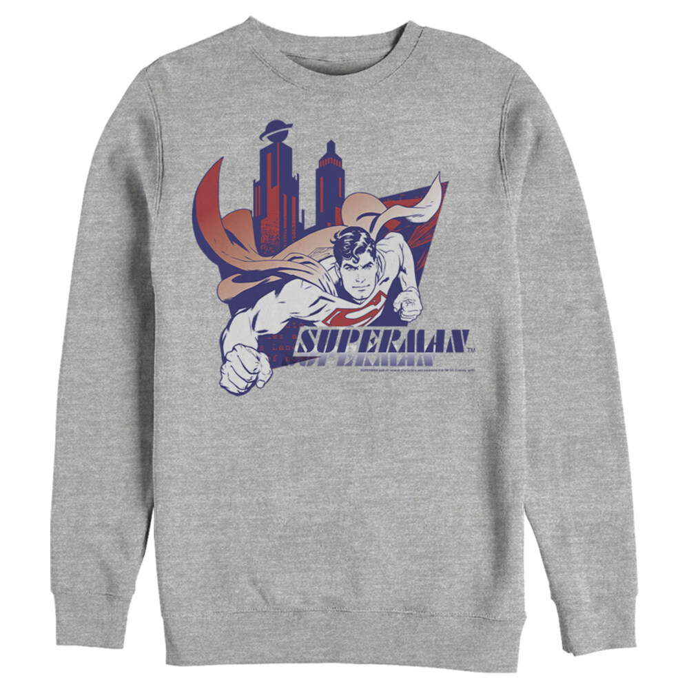 Men's Superman City's Hero  Adult Sweatshirt