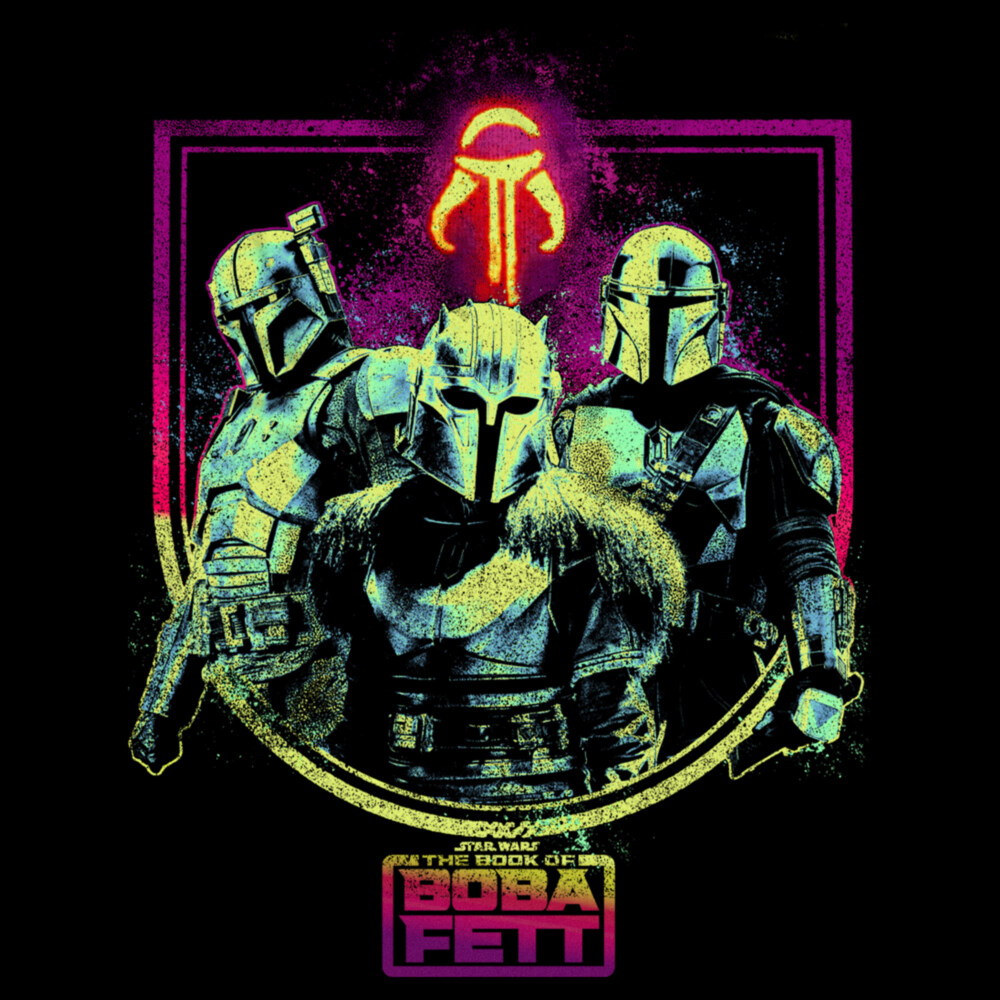 Men's Star Wars: The Book of Boba Fett The Armorer Din and Boba  Adult Long Sleeve Shirt