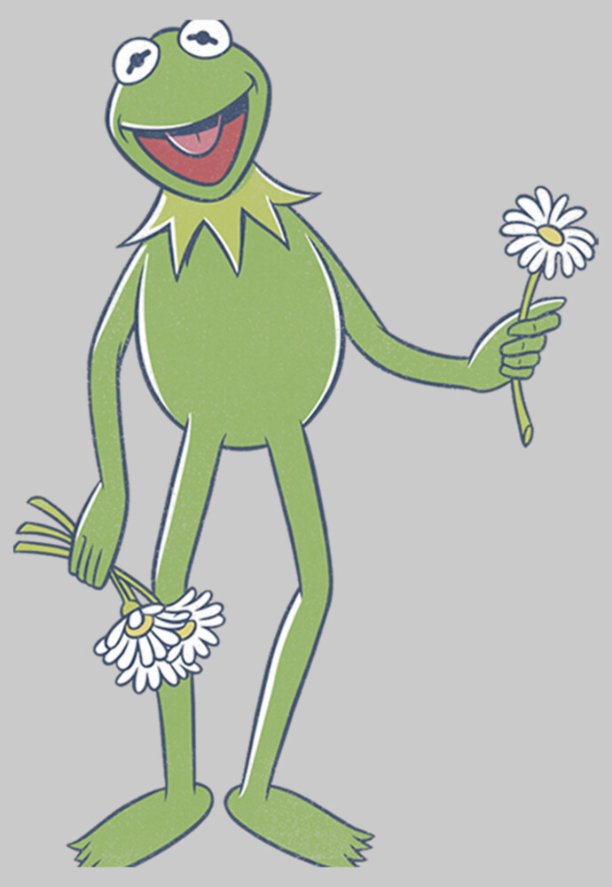 Men's The Muppets Kermit Flower Bouquet  Adult Sweatshirt