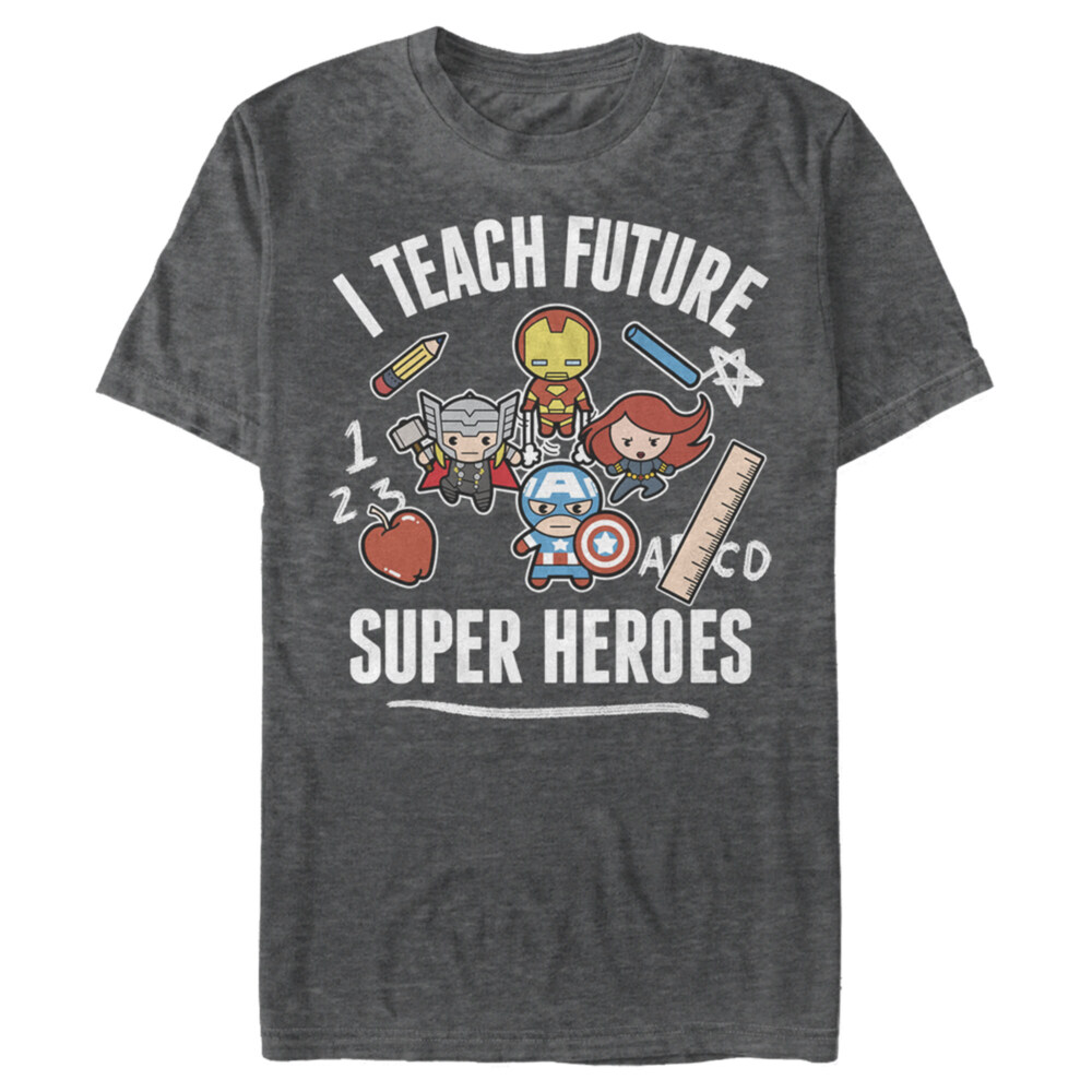 Men's Marvel Avengers Classic I Teach Super Heroes  Adult T-Shirt
