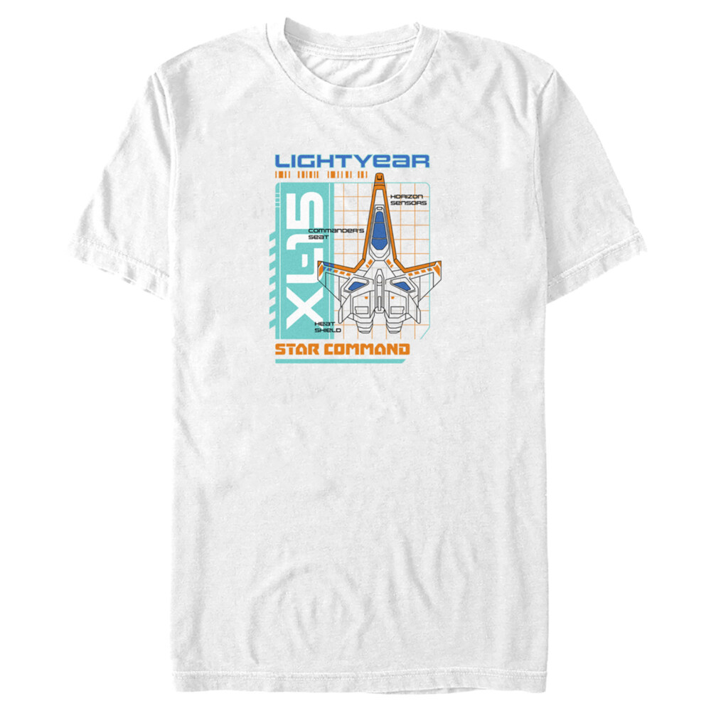 Men's Lightyear XL-15 Spaceship Blueprints  Adult T-Shirt