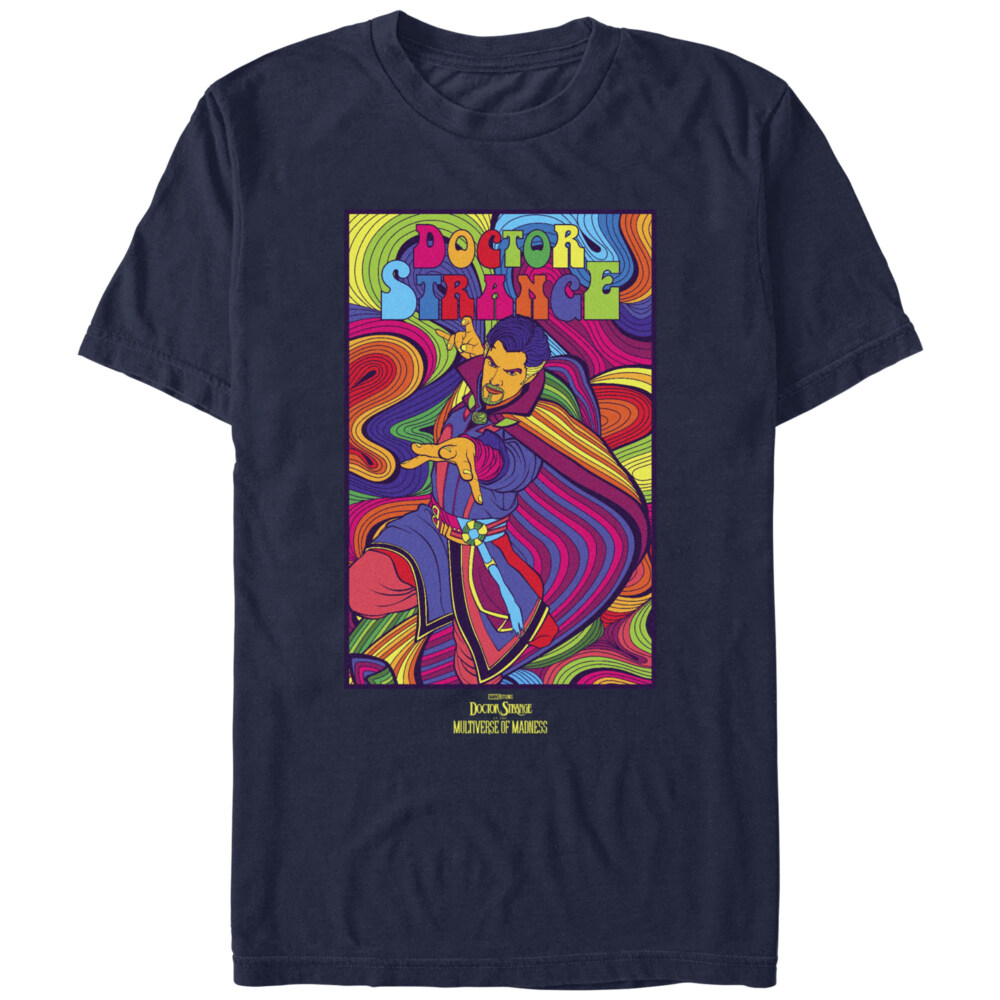 Men's Marvel Doctor Strange in the Multiverse of Madness Groovy Strange  Adult T-Shirt